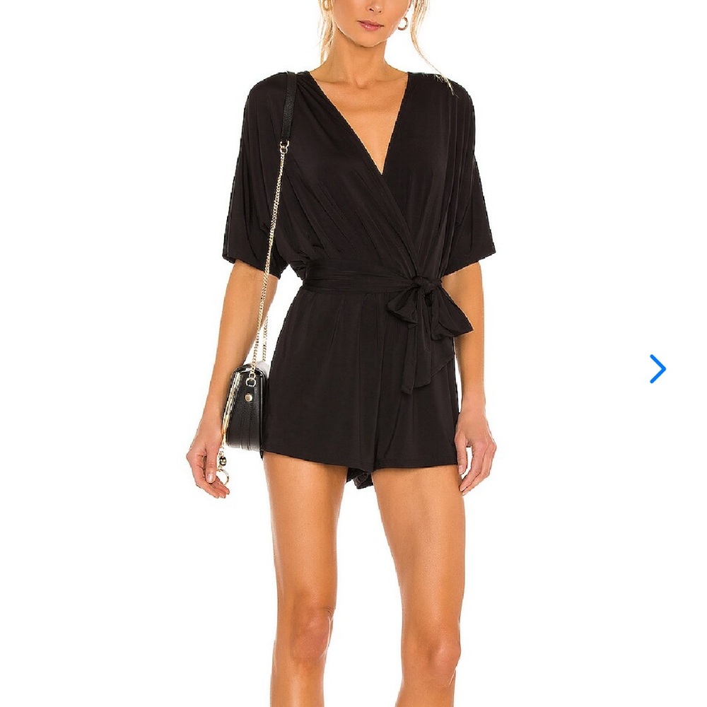Lovers And Friends Black short romper Nighttime sky S